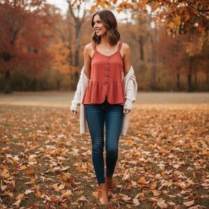 1775 women’s Rust tank size small